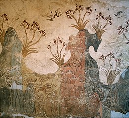 Fresque du printemps, Akrotiri, Grèce